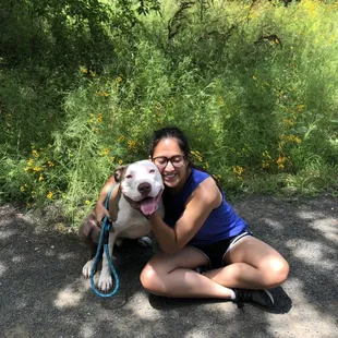 Had to stop to capture a picture in front of the beautiful flowers.