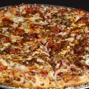 a large pizza