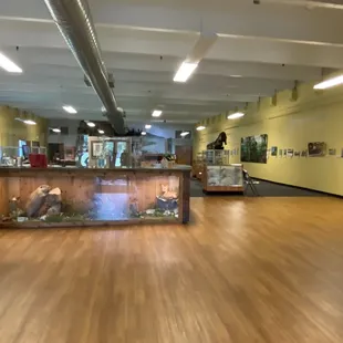 Inside of reservation building - lots of stuff to look at!