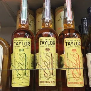 E H Taylor highly allocated bottles. #barrelproof