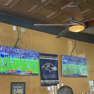 TVs in the bar area