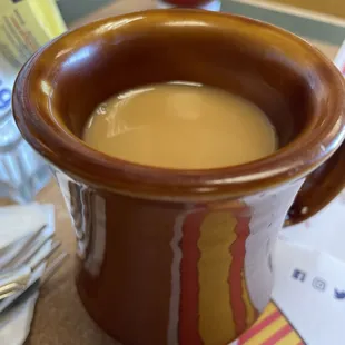 coffee hot and ready!