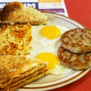 The American breakfast just under $10 before the coupon was average with better Milwaukee area places doing a  offering.