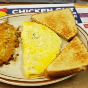 The Denver omelette with cheese breakfast.