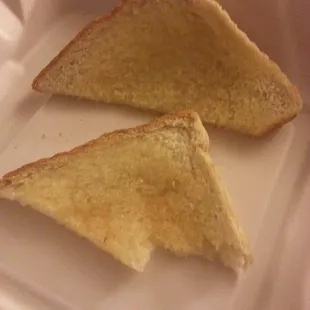 "Toast". It's really soggy bread with too much butter.
