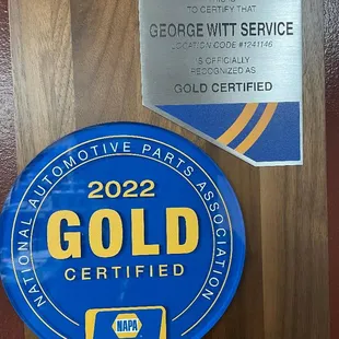There are over 18,000 NAPA Auto Care Centers. Less than 3% of them have earned the GOLD designation. We deliver quality repairs.
