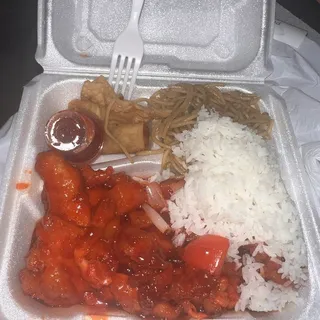 Sweet & Sour Chicken Lunch Combo