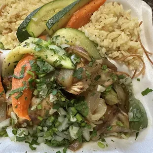 Delicious chicken lunch special