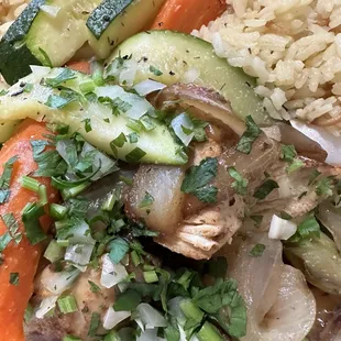 Up close! Seasoning and flavor!