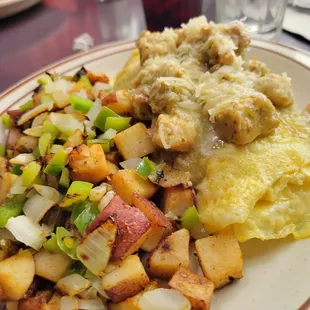 Chili Verde Omelette