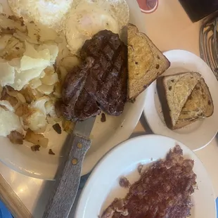 1. Steak and Eggs and Cornbeef Hash