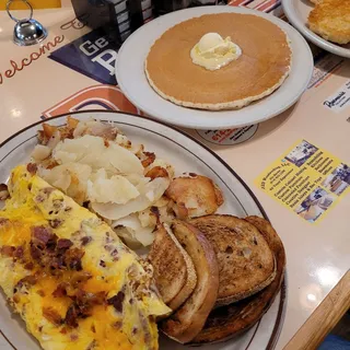 Cheese and Meat Omelet