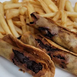 3 burnt taquitos