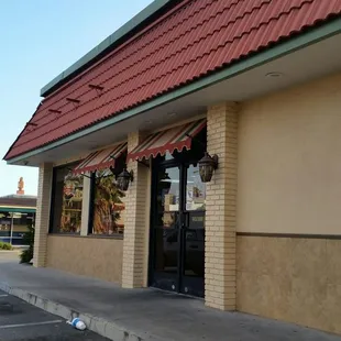 Main entrance on east side off building.