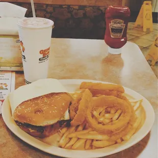 Swiss Burger Combo ($7.99)
