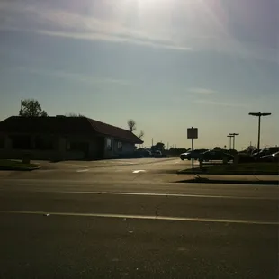 They got tables inside and out side too plus a huge parking lot