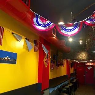 the interior of the restaurant