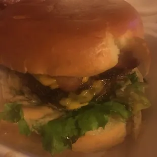 Guacamole burger was good