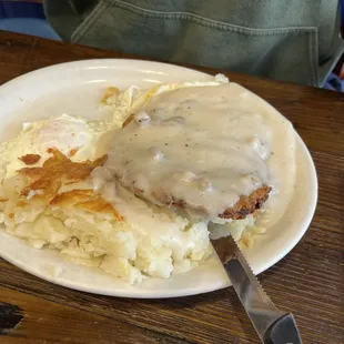 Country Fried Steak with Country Potatoes