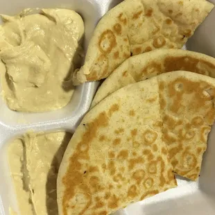 Pita and hummus