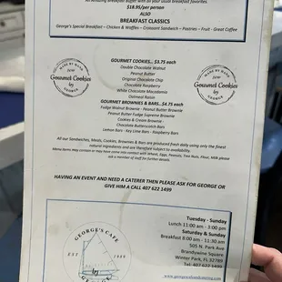 Menu side 1 as of 4/28/24