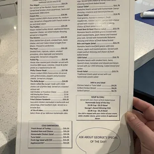 Menu side 2 as of 4/28/24