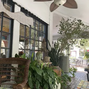 Nice patio seating too