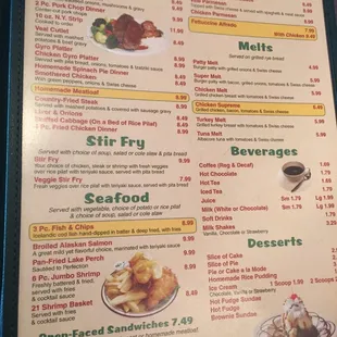 menu, soups and chowder