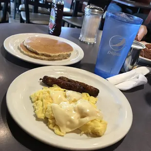 Simple American breakfast