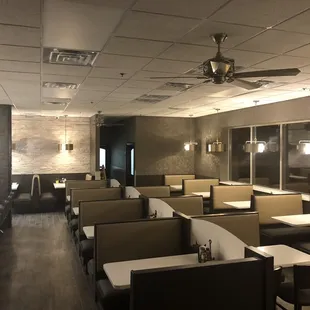 the dining area