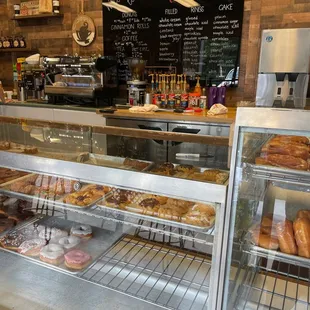 a display of pastries
