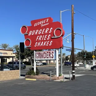 George&apos;s Burgers signage