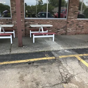 outside