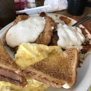Country fried steak home fries