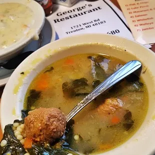 soup and bread