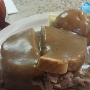 Hot Roast Beef Sandwich
