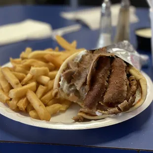 Original Gyro and fries