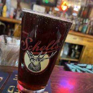 a glass of beer