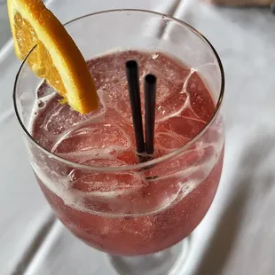 Channel Orange... a bit too bitter for my taste. I prefer an Aperol Spritz.