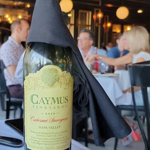 a bottle of caymus