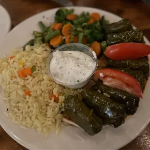 Grape leaves Vegetarian Dolmathes (6)