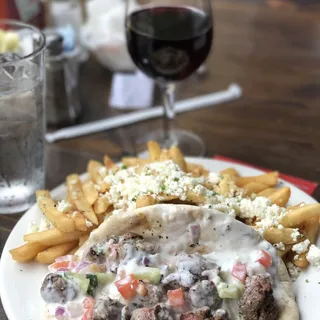Lamb Souvlaki Sandwich
