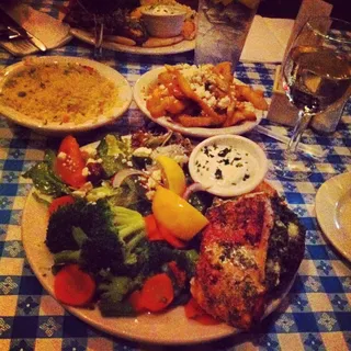 Soup w/ Greek Salad
