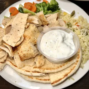 Chicken gyro plate