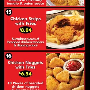 chicken wings and fried chicken