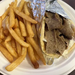 Original Gyro Sandwich with fries