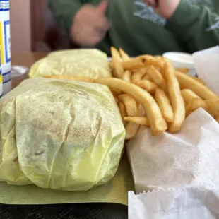 a man in the background