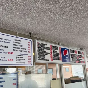 Other part of menu as of oct 2022