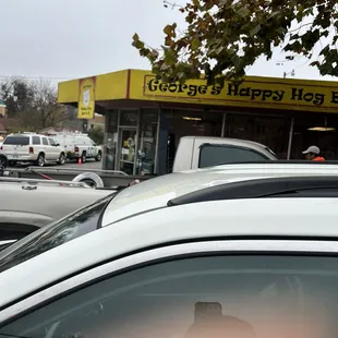 cars parked in a parking lot