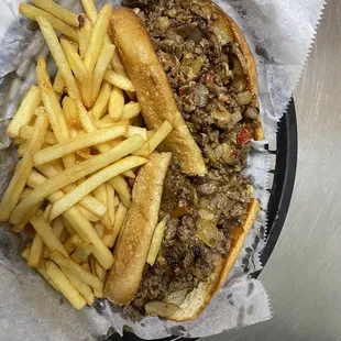 Philly cheesesteak loaded